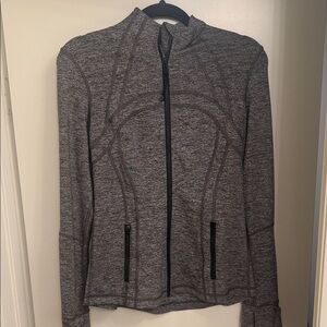 LULULEMON define me gray zip up size 8